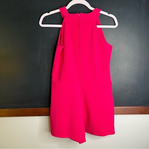Children's Place Girls Size 16 Romper Hot Pink Sleeveless Back Zip High Neck - Picture 4 of 6
